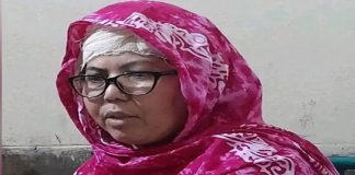 হাসপাতালের পলেস্তারা পড়ে রোগীর স্ত্রী আহত