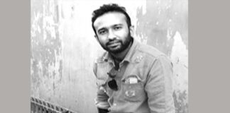 মহেশপুরে নিহত যুবলীগ নেতার লাশ নিয়ে মানববন্ধন