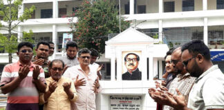কুমারখালীতে বঙ্গবন্ধুর দৃষ্টিনন্দন ম্যুরাল উন্মেচন