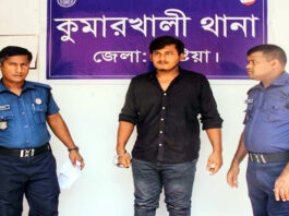 কুমারখালীতে কলেজ ছাত্রীকে শ্লীলতাহানীর ঘটনায় যুবক কারাগারে