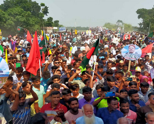 কুমারখালীতে উন্নয়ন শোভাযাত্রা ও শান্তি সমাবেশ অনুষ্ঠিত