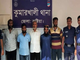 কুমারখালীতে ৫ জামায়াত কর্মী গ্রেফতার