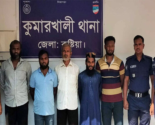 কুমারখালীতে ৫ জামায়াত কর্মী গ্রেফতার