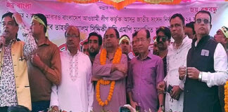 ঝিনাইদহে প্রচার শুরু করলেন নৌকার প্রার্থী