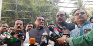 অগ্নিসংযোগ ও ভাঙচুর করতে বিএনপি অবরোধ ডেকেছে : কাদের