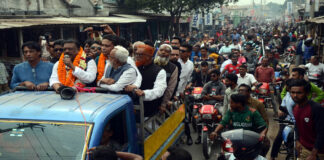 স্বতন্ত্র প্রার্থী সাবেক সংসদ রউফের শো ডাউন