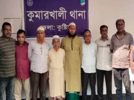 কুমারখালীতে ইউপি সদস্যসহ বিএনপির ৮ নেতাকর্মী গ্রেফতার