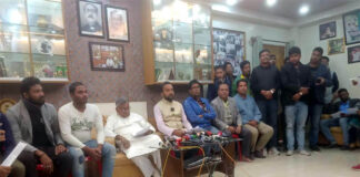 কুষ্টিয়া সদর আসনের আঃ লীগ প্রার্থীর বিরুদ্ধে সংবাদ সম্মেলন