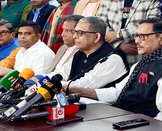 বিএনপিকে আমরা কোনো প্রস্তাব দেইনি, কৃষিমন্ত্রীর বক্তব্য ব্যক্তিগত : কাদের