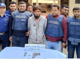 কালীগঞ্জে অস্ত্র ও গুলিসহ একজন আটক