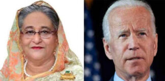 শেখ হাসিনাকে লেখা চিঠিতে একসঙ্গে কাজ করার প্রত্যয় বাইডেনের