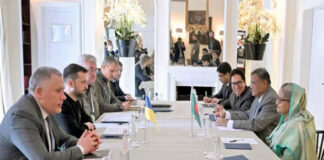 জার্মানিতে শেখ হাসিনা-জেলেনস্কির বৈঠক