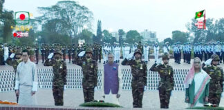 স্বাধীনতা দিবসে স্মৃতিসৌধে রাষ্ট্রপতি ও প্রধানমন্ত্রীর শ্রদ্ধা