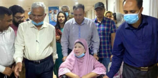 গুলশানের বাসায় ফিরলেন খালেদা জিয়া