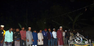 খোকসায় বড় চাচার পাশেই বৃষ্টির দাফন করা হলো