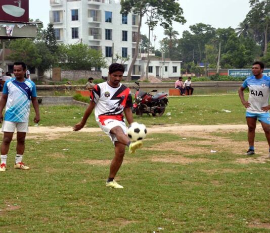 ক্রীড়ার মান উন্নয়নের স্বপ্ন নিয়ে অনুশীলনে নব নির্বাচিত ভাইস চেয়ারম্যান