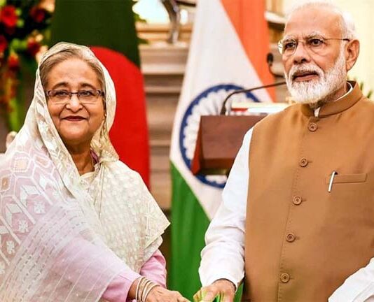 শেখ হাসিনা ও মোদির যৌথ বিবৃতি