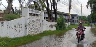 পৌর এলাকার বৃষ্টির পানি নিস্কাসনে শ্যালো মেশিন