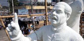 কুষ্টিয়া শহর রনক্ষেত্র, বঙ্গবন্ধুর মুরাল ভাঙচুর