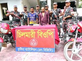 দৌলতপুর সীমান্তে স্বর্ণের বারসহ আটক দুই
