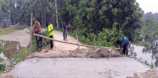 অবশেষে কালভার্টটির সংস্কার হলো প্রবাসী টাকায়
