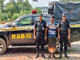 কুষ্টিয়ায় র্যাবের অভিযানের জেল পলাতক আসামি গ্রেপ্তার