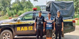 কুষ্টিয়ায় র্যাবের অভিযানের জেল পলাতক আসামি গ্রেপ্তার