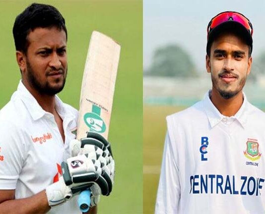 প্রোটিয়াদের বিপক্ষে ঢাকা টেস্টে সাকিব আউট, হাসান মুরাদ ইন