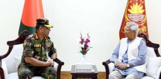 প্রধান উপদেষ্টার সাথে সেনাপ্রধান সাক্ষাৎ করেছেন