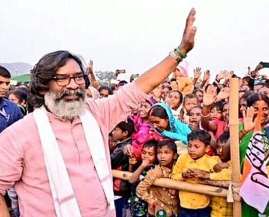 ঝাড়খন্ডের বিধান সভার নির্বাচনে বিজেপির ভরাডুবি