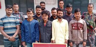 মহেশপুর সীমান্তে বিজিবির হাতে ২৪ জন আটক