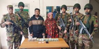 দৌলতপুরে বিএনপি নেতার বাড়ি থেকে ইয়াবা ও নগদ টাকা উদ্ধার