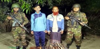 খোকসায় রিভালবার ও দেশী অস্ত্রসহ বিএনপি নেতা আটক