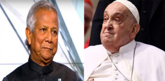 পোপ ফ্রান্সিসের মৃত্যুতে প্রধান উপদেষ্টার শোক