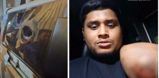 হাসনাত আবদুল্লাহর গাড়িতে হামলা