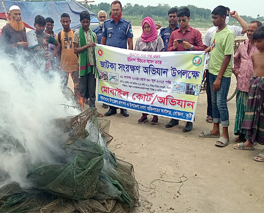খোকসায় অবৈধ কারেন্ট জাল বিরোধী ভ্রাম্যমান আদালতের অভিযান