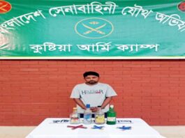 যৌথবাহিনীর অভিযানে গুলিসহ সেচ্ছাসেবক দল নেতা আটক