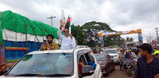 বিএনপির মনোনয়ন প্রত্যাশী কৃষক দল নেতা শো ডাউন