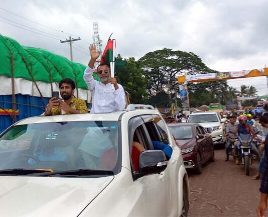বিএনপির মনোনয়ন প্রত্যাশী কৃষক দল নেতা শো ডাউন