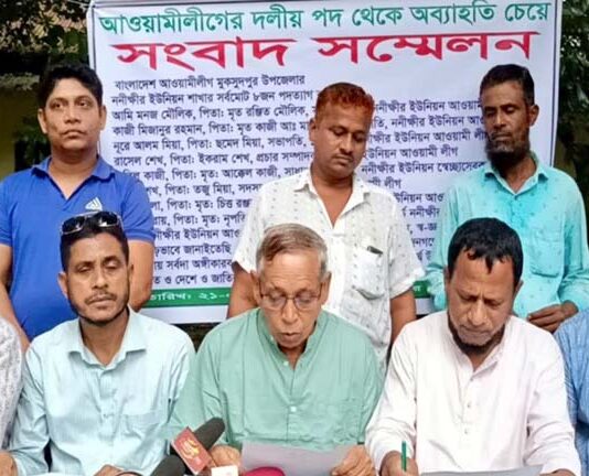 আওয়ামী লীগের সঙ্গে সম্পর্ক ছিন্ন করলেন ৮ নেতা