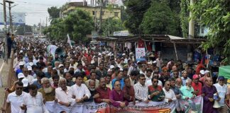 ঝিনাইদহে জুলাই গণঅভ্যুত্থানের বর্ষপূর্তিতে র্যালি