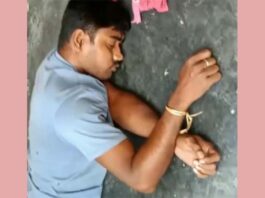 কার্যালয়ের ভিতর থেকে হাত-পা বাঁধা ব্র্যাক কর্মীকে উদ্ধার