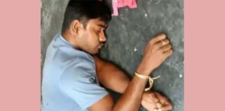 কার্যালয়ের ভিতর থেকে হাত-পা বাঁধা ব্র্যাক কর্মীকে উদ্ধার