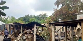 বৈদ্যুতিক শর্ট সার্কিটের আগুনে পুড়লো ৫ বসতঘর