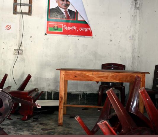 খোকসায় বিএনপির অফিসের আসবাব পত্র ভাঙচুরের অভিযোগ