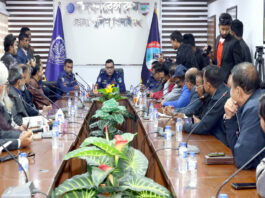 নবাগত পুলিশ সুপারের সাথে সাংবাদিকদের মতবিনিময়