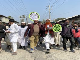 খোকসায় হাতপাখা প্রতীকের নির্বাচনী মিছিল অনুষ্ঠিত
