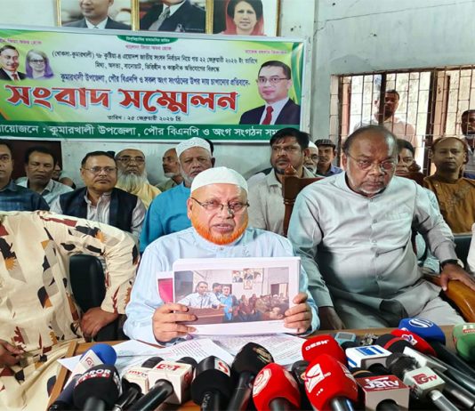 কুমারখালীতে ভোটে হেরে বিএনপির পাল্টাপাল্টি সংবাদ সম্মেলন