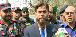 কুষ্টিয়ায় যৌথবাহিনীর নির্বাচনি মহড়া