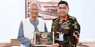 বিদায়ী সাক্ষাৎ : সহযোগিতার জন্য সেনাপ্রধানকে প্রধান উপদেষ্টার ধন্যবাদ